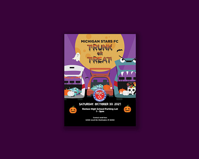 Trunk or Treat Flyer adobe illustrator design flyer graphic design halloween handout illustration illustrator marketing trunk or treat vector vector art