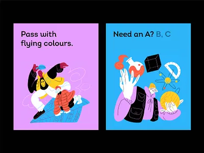 Toota — Milestones apple pencil character drawing figure illustration ipad pro man plane school student teacher teaching woman