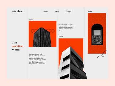 Architecture Web UI #4 3d animation architecture branding design challenge graphic design logo motion graphics ui uiux uiweb ux