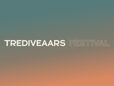 Festival concept header for poster font gradient poster