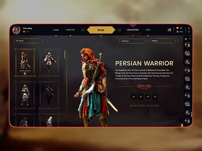 Persian Game - Concept assassins battle clean clean ui concept design game game ui gamedesign gameui iran minimal minimalism pc pcgame persia persian playstation prince of persia xbox