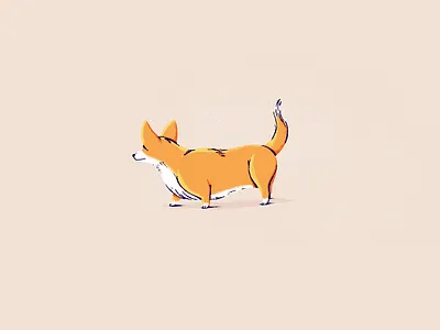 National Dog Day - Corgi corgi dog drawing illo illustration pet photoshop