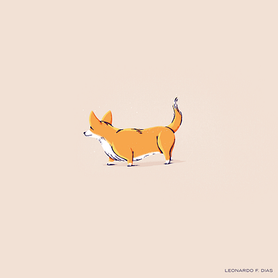 National Dog Day - Corgi corgi dog drawing illo illustration pet photoshop