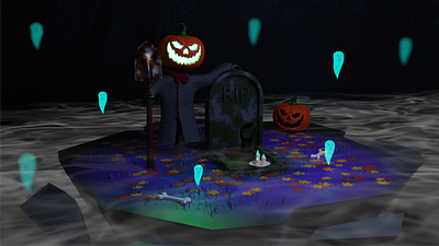 Halloween 3d 3dmodel art blender3d design frostnout illustration