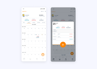 Calendar and Reminder app budget management budget planner case study design figma finance financial app management personal finance personal finance management ui ux