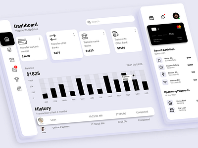 Financial Management App app design figma finance finance management financial app financial app design personal finance management ui ux web design