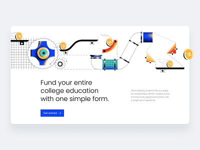 Coin's Mechanism art branding coin digital finance game illustration illustrator mechanism money procreate scholarship study webillustration