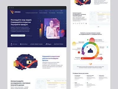 Oprosso | Identity and Site brand branding design it logo research responsive web design right ui user ux uxui vector web website design