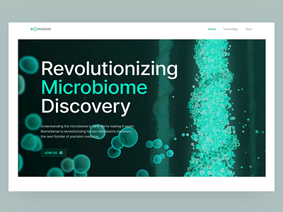 BiomeSense Case Study Animation bioscience biotech website biotechnology landing page clinical research life science medical landing page medical website medical website design medtech pharmacy landing page pharmacy website science lab landing page tech website