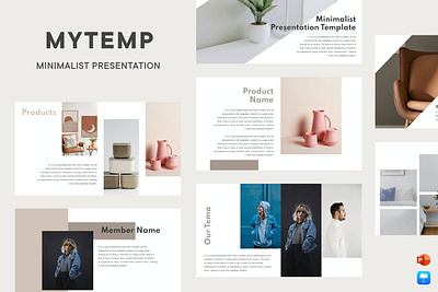 Mytemp - Minimalist Presentation annual report branding brochure business design designposter google slides graphic design illustration keynote minimalist multipurpose pitch deck portfolio powerpoint presentation purpose vector web developemnt web maintance