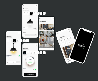 Smart Home app design logo ui ux