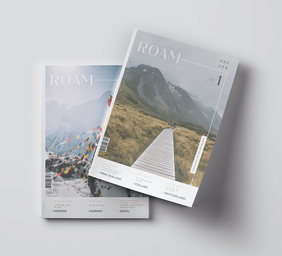 Roam Magazine adventure magazine print design roam travel