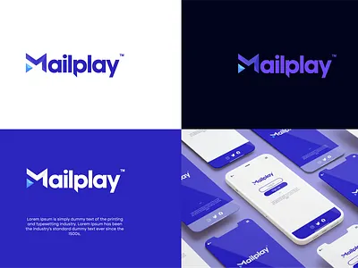 Saas Logo Design: Saas Logo for Mailplay app branding design icon logo saas software as a service software logo design ui