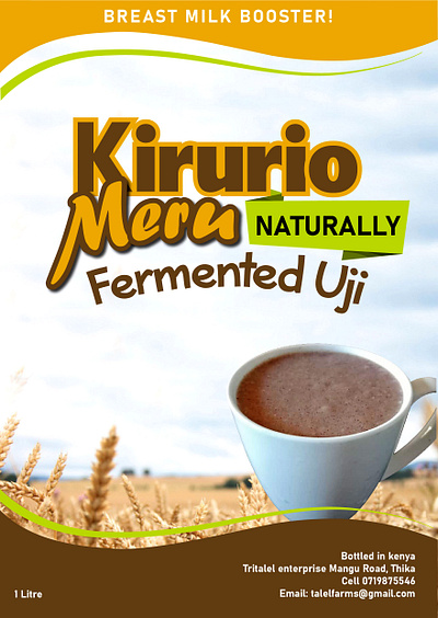 Kirurio Porridge Product Label branding design graphic design