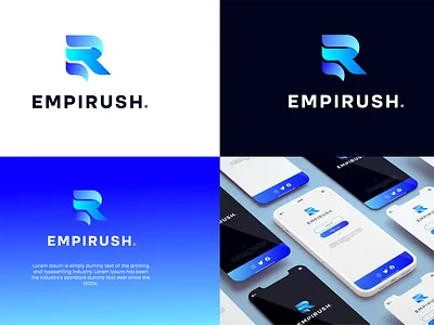 Saas Logo Design: Saas Logo for EMPIRUSH app branding design icon illustration logo software logo design ui