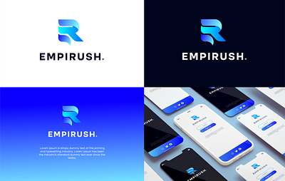 Saas Logo Design: Saas Logo for EMPIRUSH app branding design icon illustration logo software logo design ui
