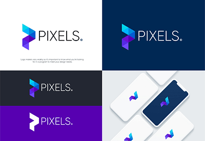 Software Logo Design: Software Logo for PIXELS app design icon illustration logo logo design pixel pixels logo software logo design ui