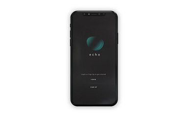 Echo Music App - Splash Screen app branding cleandesign design graphic design ios logo minimal minimalapp minimalbrand minimaldesign musicapp spotify ui uiux