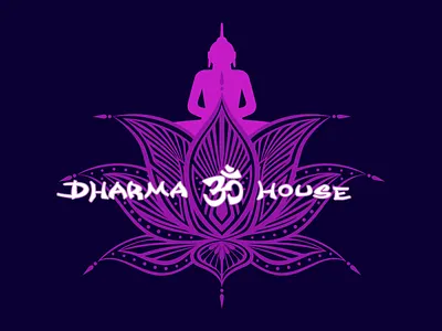 Dharma House Logo branding graphic design illustration logo vector