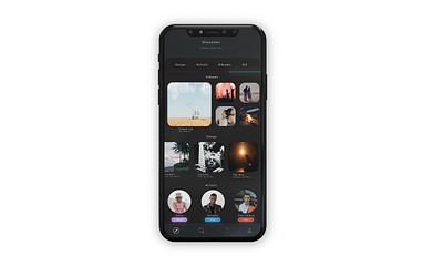 Echo Music App - Discover View app branding cleandesign design graphic design illustration ios iosapp logo minimal minimaldesign musicapp simpleapp ui uidesign uiux