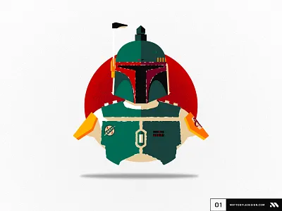 Boba Fett art artist boba fett bounty hunter bust character character design collection disney drawing empire strikes back galaxy illustration jabba portrait series sketch space star wars vector