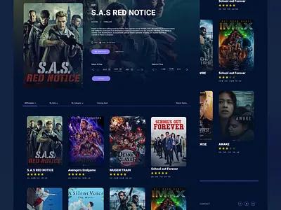 Cinema web page design 2021 adobe xd art branding cinema cinema web page design cinema webdesign cinema webpage design graphic design illustration logo ui ui design ux web webdesign webpage webpagedesign webui