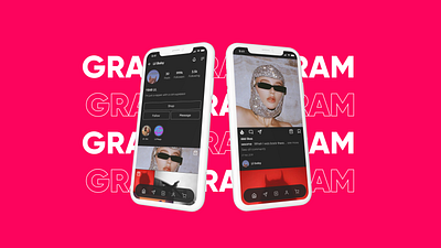 GRAM app clone mobile ui