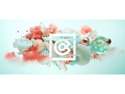 Cream Studio - Website Header "Air" 3d air animated gif animated gifs animated header animation breathing c4d cinema4d design illustration motion design motion graphics octane website design