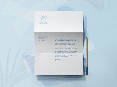 Little Gem Letterhead Layout branding design icon letterhead typography vector