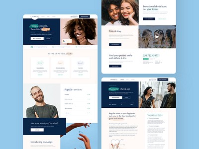 Dentist Website design graphic design typography ui ux web design