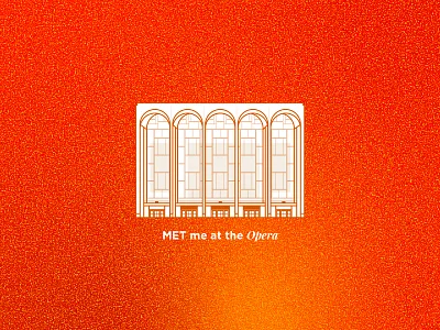 MET Opera architecture geometric gradient illustration met noisy opera vector