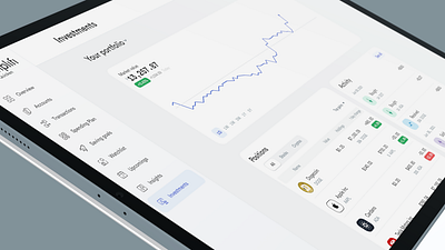 Investment tracking dashboard - Stocks + Cryptos app bitcoin crypto dashboard design doge eth finance fintech product shib ui user interface