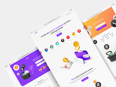 Vivid Mobile Bank - Landing pages for a promo company banners design landing web