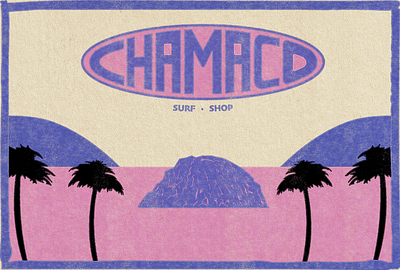 CHAMACO - Surf·Shop design logo