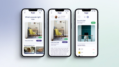 Dynamic Web App Design | Kijiji add advertising canada design figma green kijiji market marketplace mobile product product design purple secondhand store ui ui design uiux
