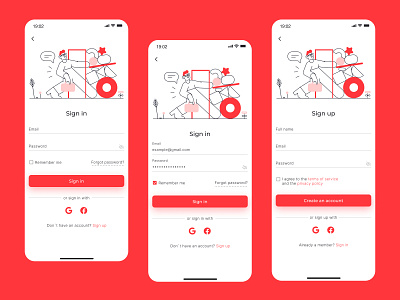 Sign Up / Sign In / Registration Form app design figma form login registration sign signin signup ui ux web