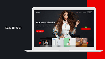 Landing Page #DailyUI #003 branding dailyui ui