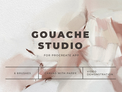 Realistic Procreate Gouache Studio