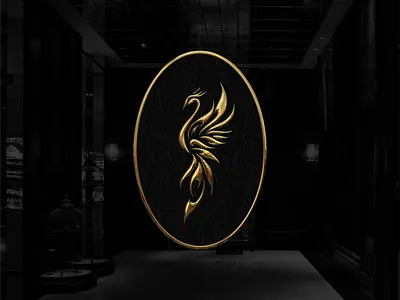 phoenix logo branding design elegant flat graphic design icon illustration logo luxury phoenix logo vector