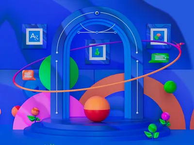 Figma 3d 3d art 3d modeling abstract animation branding cinema cinema4d figma geometic graphic design icon illustration logo motion motion graphics product ui ux