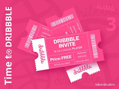 Dribbble Invite design dribbble graphic design illustration invite