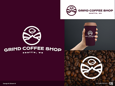 Grind Coffee Shop branding coffee coffee shop design logo