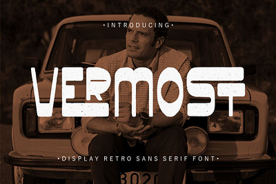 Vermost - Display Retro Sans Serif Font 60s font 70s font 80s font 90s font aesthetic font apparel font bold font classic font clothing font display font funky font hipster font lettering font poster font retro font retro sans rough font sans font sans serif vintage font