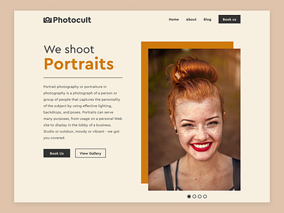 Photocult Desktop Website Transitions animation carousel design interaction motion graphics transitions ui web design