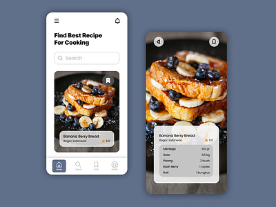 Explore UI Design Recipe App food food app recipe app ui ui design ui food app ui recipe app