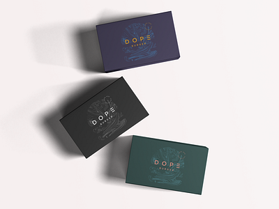 Dope Burger Box Packaging Design box box design brand brand and identity brand guideline brand identity branding burger burger box cafe design food box illustration label label design lunch box marble packaging packaging design restaurant