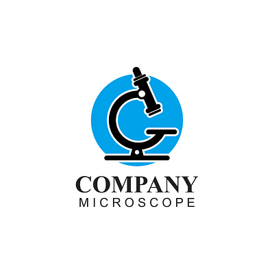 microscope logo branding company design graphic design health icon illustration laboratorium laboratory logo medicine micro microscope pharmasy technology ui vector virus