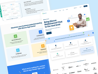 Qiscus Apps Center - Landing Page app design apps apps center integration landing page ui ui ux ui design uidesign uiux ux web design website website design