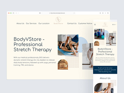 Landing Page: BodyVStore - Professional Stretch Therapy agency healthcare hong kong landing page responsive web responsive web design seo stretch theraphy ui ui design uiux design user interface user interface design web design yoga