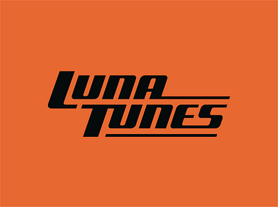 Luna Tunes Logo branding design logo typography vector